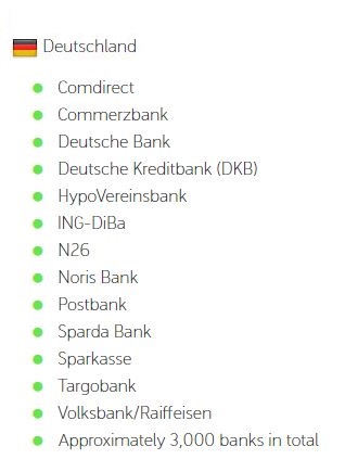 Trustly Banken in Deutschland