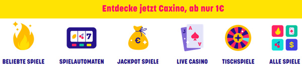 Caxino Casino mobile Games