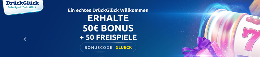 DrueckGlueck Casino Bonus Banner