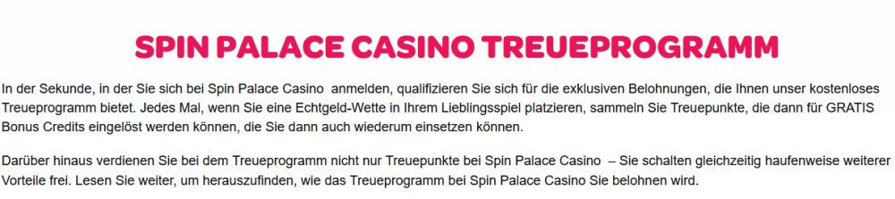 Spinpalace Casino VIP